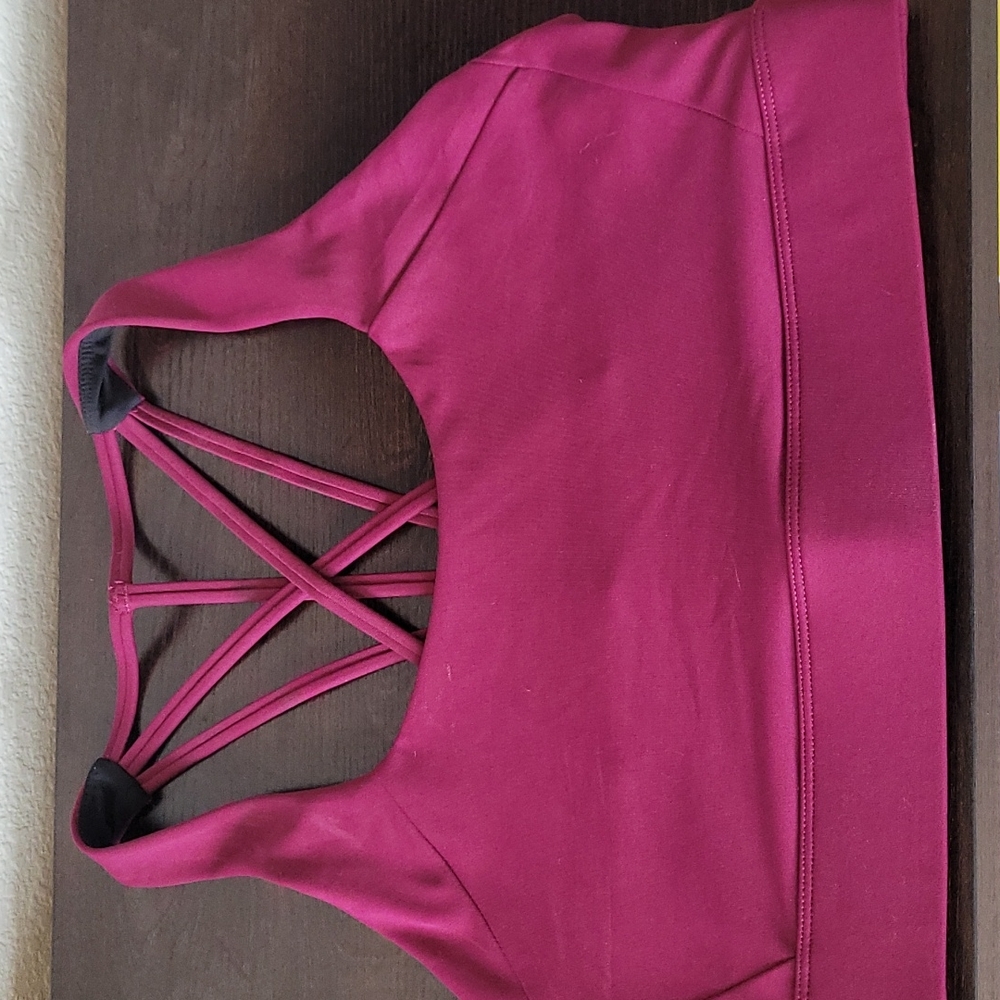 Zyia Active Cranberry Strappy Bra